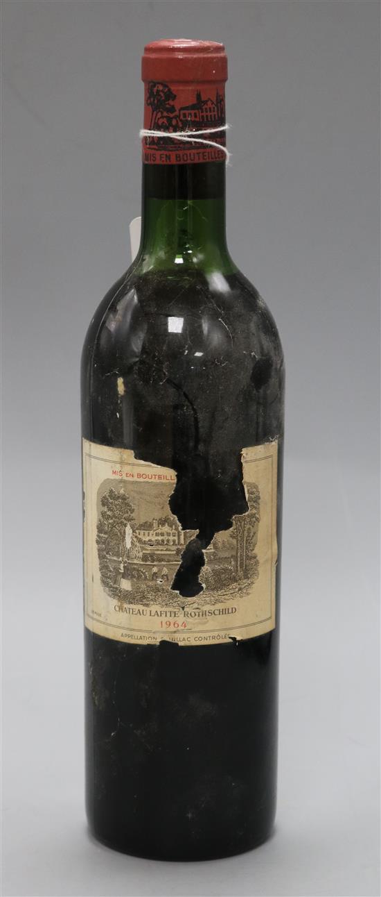 One bottle Chateau Lafite Rothschild, 1964